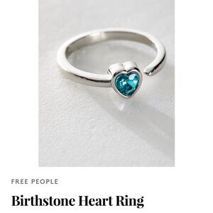 NWOT Free People Silver Heart Ring